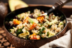 Quinoa mit Kürbis und Avocado