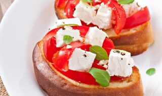 Feta-Tomaten Baguette